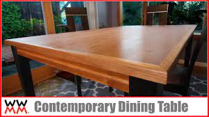 84 rectangular dining table seats up to 8. How To Make A Contemporary Dining Table Diy Furniture Youtube