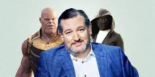 The books and movies are about how it tore a man to shreds and stripped his humanity then kidnapped and almost killed his wife! Ted Cruz Thinks Thanos And Watchmen Villains Are Liberal Environmentalists He S Hilariously Wrong