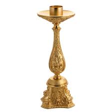 Maybe you would like to learn more about one of these? Candle Holder In Gold Plated Bronze Online Sales On Holyart Com