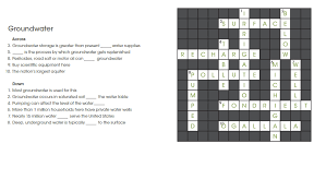 Use the clues or descriptions below to solve the puzzle. Environmental Monitor Crossword Puzzles