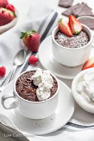 Low fat chocolate ice cream, 1/2 c. Keto Chocolate Mug Cake Moist And Delicious Low Carb Maven