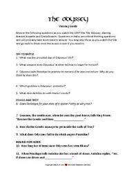 7.0 may 18, 1997 na adventure, drama, fantasy usa na armand assante, greta scacchi, isabella rossellini. The Odyssey 1997 Movie Guide By Heart Ela Teachers Pay Teachers