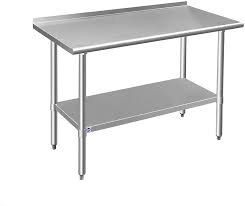 We did not find results for: Amazon Com Rockpoint Stainless Steel Table For Prep Work With Backsplash 48x24 Inches Nsf Metal Commercial Kitchen Table With Adjustable Under Shelf And Table Foot For Restaurant Home And Hotel Everything