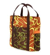 Earth With Yellow Kitenge Day Bag From Nigeria Printed Tote Bags Tote Bags Handmade Fashionable Diaper Bags