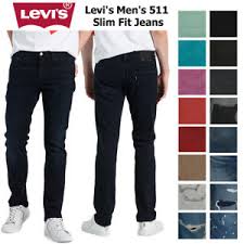 Levi's levi's men's 511 slim fit jeans. Levi S Herren 511 Slim Fit Jeans Ebay