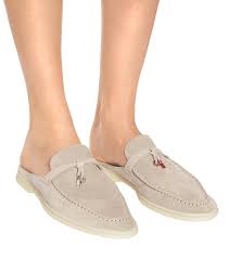 Buy loro piana shoes for men and get the best deals at the lowest prices on ebay! Loro Piana Babouche Charms Walk Suede Mules In Grey Gray Lyst