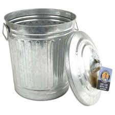 Steven Raichlen Galvanized Charcoal Or Ash Can With Lid Sr8012 The Home Depot All of our decorative wood trash cans are offered at the lowest prices with the highest of quality.