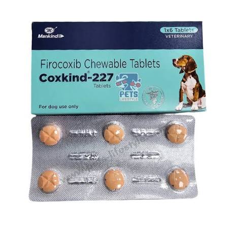 Coxkind-227 for Dogs (Firocoxib 227 mg Chewable Anti-Inflammatory) 1x6 Tablets