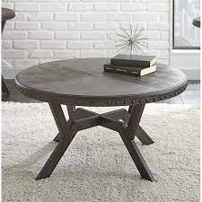 Perfect for all contemporary and transitional spaces. Bowery Hill Round Coffee Table In Weathered Gray Walmart Canada