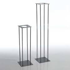 The Harlow Stand Collection Features Simple Modern Metal Stands For Use With The A Href Lantern Decor Wedding Tall Wedding Centerpieces Display Pedestal