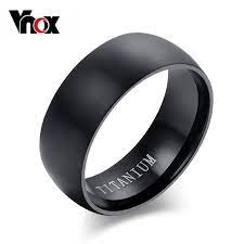 100 التيتانيوم خواتم للرجال 8 ملليمتر كول الأسود الرجال خاتم مجوهرات الزفاف الاشتباك الذكور Titanium Rings For Men Rings For Men Black Titanium Wedding Bands