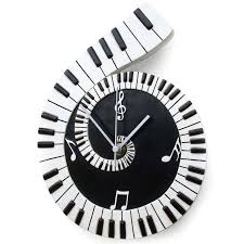 Shop thousands of clocks you'll love at wayfair Wall Clock Piano Scroll Trax Music Store