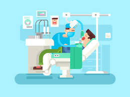 Dentist Medical Illustration Dentist Flat Illustration