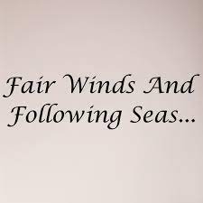 Fair winds following seas poem : Fair Winds And Following Seas Wall Decal Sticker Nautical Etsy
