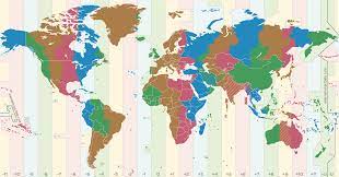 Worldwide Time Zone Map Time Zone Map - Exact Time At Any Place In The World In One Click! |  Dayspedia