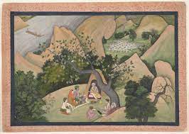 Alamat garmen ramayana pala sari : Rama Sita And Lakshmana At The Hermitage Of Bharadvaja Illustrated Folio From A Dispersed Ramayana Series India Kangra Himachal Pradesh The Metropolitan Museum Of Art