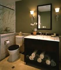 Dark Olive Green Dining Room Google Search Green Bathroom Decor Green Bathroom Blue Bathroom Accessories