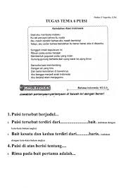 Puisi adalah satu diantara bentuk karya sastra yang berfungsi sebagai pengungkap perasaan dari penyair. Puisi Interactive Worksheet