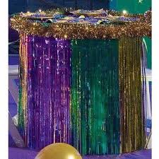 Metallic Table Skirt Purple Green Gold Walmart Com In 2020 Mardi Gras Party Decorations Mardi Gras Decorations Mardi Gras Party