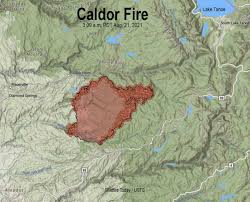 As of august 25, 2021, it had burned more than 122,980 acres (49,770 ha) with 11% containment. Forecast For Strong Winds Prompts Closure Of Highway 50 Near Caldor Fire Wildfire Today