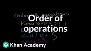 Intro To Order Of Operations Video Khan Academy
