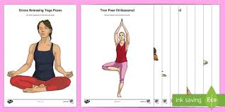 These are the yoga poses that really build upper body and core strength! Free Stress Reducing Yoga Poses Activity Teacher Made