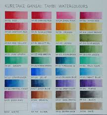 colour chart and update gansai tambi paints wetcanvas