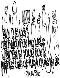 Home skills painting family handyman faced with a bewildering array of paint brushes at your local home center, paint. Paint Brushes Psalm 139 16 Free Coloring Page Stevie Doodles Free Printable Coloring Pages