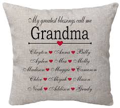 Personalized Mothers Day Pillow Nana Pillow Gift Birthday Etsy In 2021 Birthday Gifts For Grandma Grandma Gifts Personalized Mothers