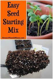 Easy Seed Starting Soil For Great Vegetables Seed Starting Mix Seed Starting Soil Best Herbs To Grow