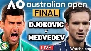 Novak djokovic takes on daniil medvedev in the final of the australian open 2021. Djokovic Vs Medvedev Australian Open Final 2021 Live Gtl Tennis Watchalong Youtube
