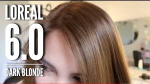 These levels get more into a lightest brown/dark blonde range. Coloring My Hair Again With Loreal 6 0 Dark Blonde Youtube