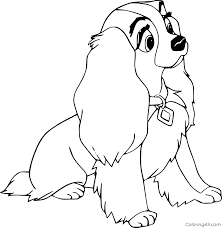 We have lots of great dog coloring pages and coloring pictures of other animals too! Lady The Cocker Spaniel Coloring Page Coloringall