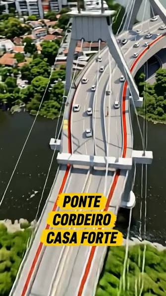 Mais uma ponte no Recife! 🌉 Começamos as obras da ponte que vai ligar os  bairros de Cordeiro e de Casa Forte, criando uma nova conexão entre as  Zonas Oeste e Norte., Essa será a maior ponte feita na ...