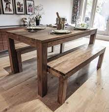 Karang Reclaimed Wood Dining Table And Benches Ebay Wood Dining Table Reclaimed Wood Dining Table Dining Table With Bench