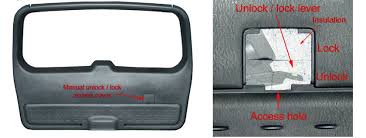 All door locks seem strong on the unlock pulse, and i hear the. Rear Hatch Door Wont Unlock 02 Grand