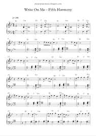 Free Piano Sheet Music Fifth Harmony Write On Me Pdf Write On Me Give Me Some Wings I Ll Fly Sheet Music Sheet Music Book Piano Sheet Music Free