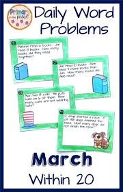 First And Second Grade Students Need Lots Of Practice Solving Word Problems These March Word Pr Word Problems Addition Word Problems Subtraction Word Problems