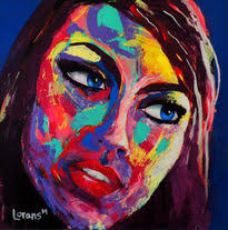 Painting Canvas Portrait from Mexico