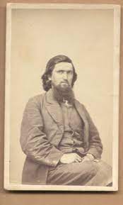 1860 Cdv Civil War Ear Man Long Hair Full Beard By Spencer Leesburg Ohio Long Hair Styles Men Men Long Full Beard