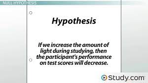 For example,in the university the number of national students is greater than the number of international students. Formulating The Research Hypothesis And Null Hypothesis Video Lesson Transcript Study Com