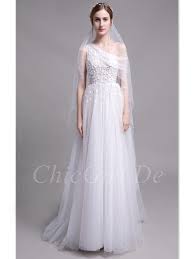 Weitere ideen zu asymmetrisches kleid, kleidung, kleidung nähen. Schone Brautkleid Landhausstil Asymmetrisch Lang Weiss Tull Mit Blumen