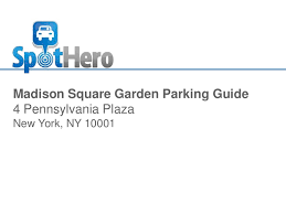 Maybe you would like to learn more about one of these? Madison Square Garden Parking Guide No Coupon Needed Book Discoun