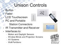 We did not find results for: Unison Architectural Systems What Is Unison A Complete Dimming And Control System Features Include Scalable Architectural Processor Fader Button Ppt Download