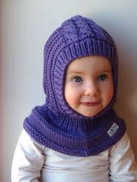 Merino Wool Balaclava Baby Toddler Children Hoodie Hat Purple Hat Baby Knitting Purple Hats Baby Hats