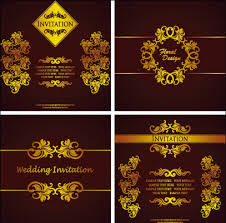 Millions customers found invitation card background templates &image for graphic design on pikbest. Ornate Gold Ornament Invitation Card Background Vector 05 Free Download