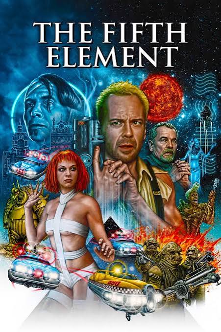 The Fifth Element movie poster (c) - 11" x 17"- Bruce Willis, Milla Jovovich