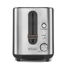 Crux Stainless Steel 2 Slice Bagel Wide Bread Toaster Stainless Steel Toaster Bread Toaster Toaster
