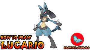 How To Draw Lucario Pokemon | Drawing Animals - Youtube