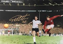 England 1966 World Cup 4th Goal Photo Signed Geoff Hurst 50th Anniversary Premiership Players Clubs Signed Photos 1966 World Cup World Cup Match World Cup